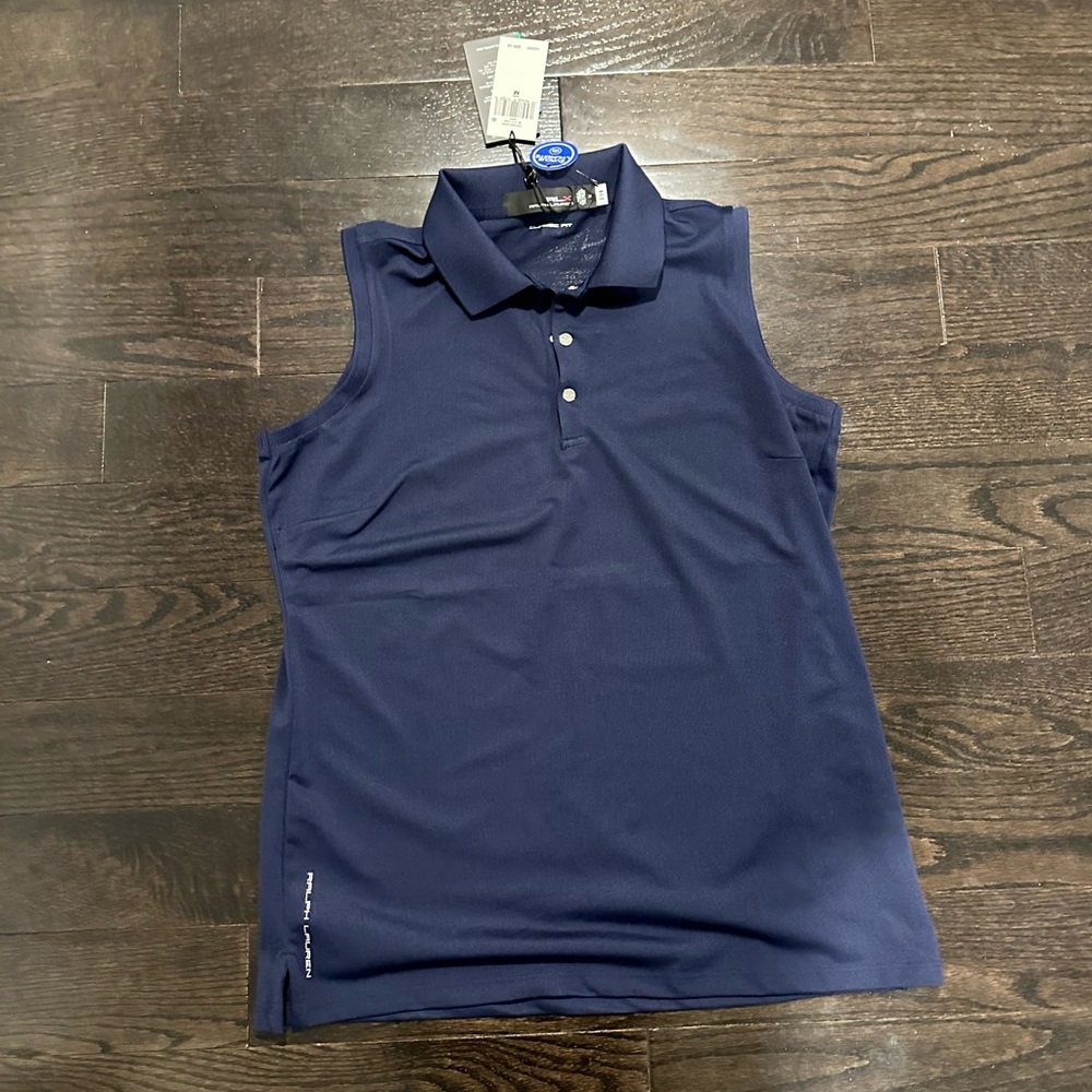 RLX Golf Sleeveless Piqué Polo Shirt Size M - Picture 2 of 7